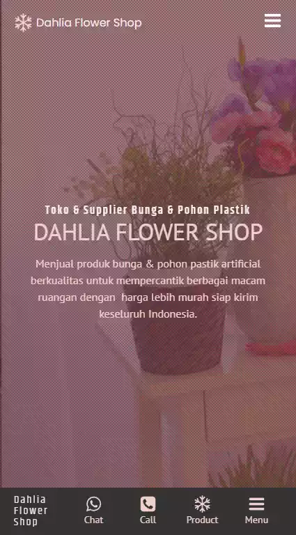 Pembuat Website  Dahlia Flower Shop