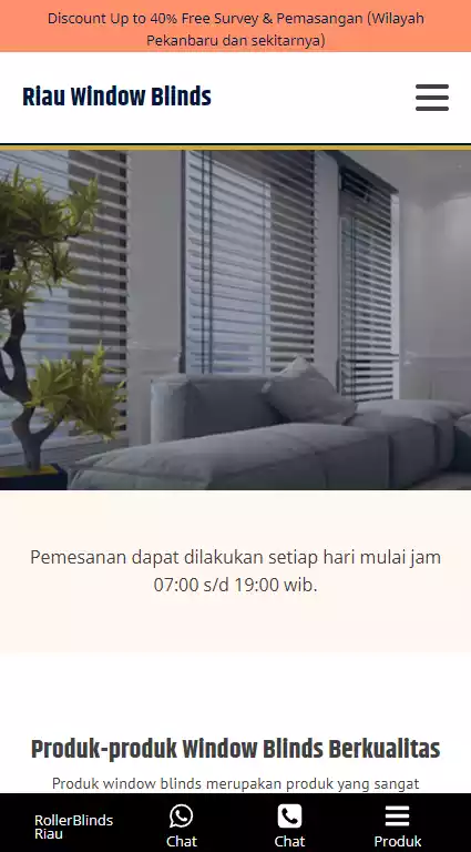 Pembuat Website  Riau Window Blinds