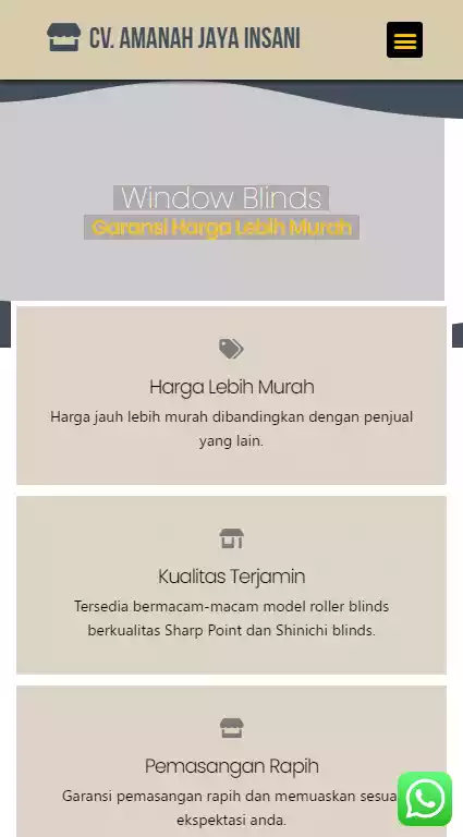 Pembuat Website  Roller Blinds Lampung