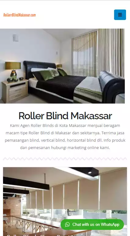 Pembuat Website  Roller Blinds Makassar