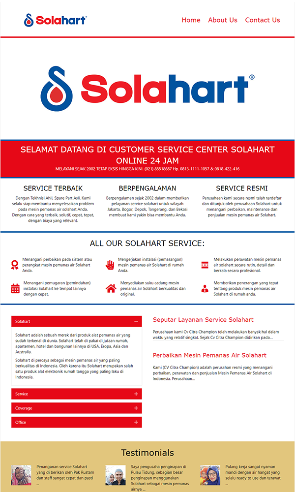 Solahart service center