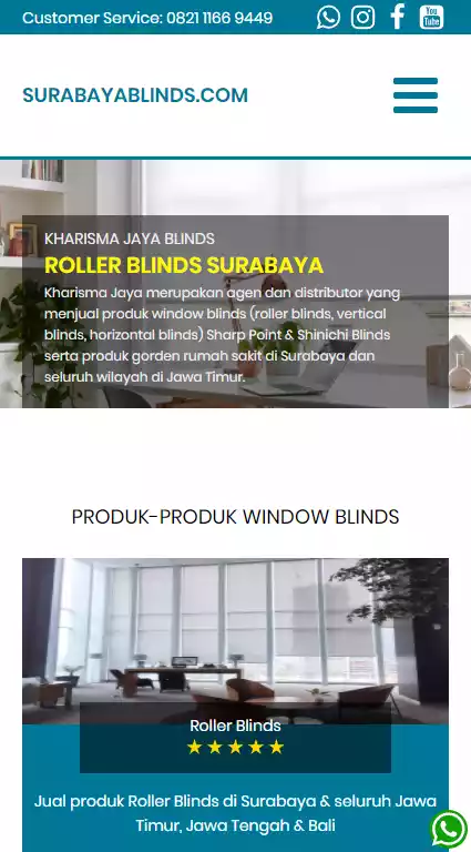 Pembuat Website  Surabaya Blinds